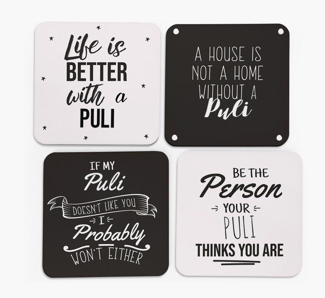 {breedFullName} Quote Coasters - Set of 4