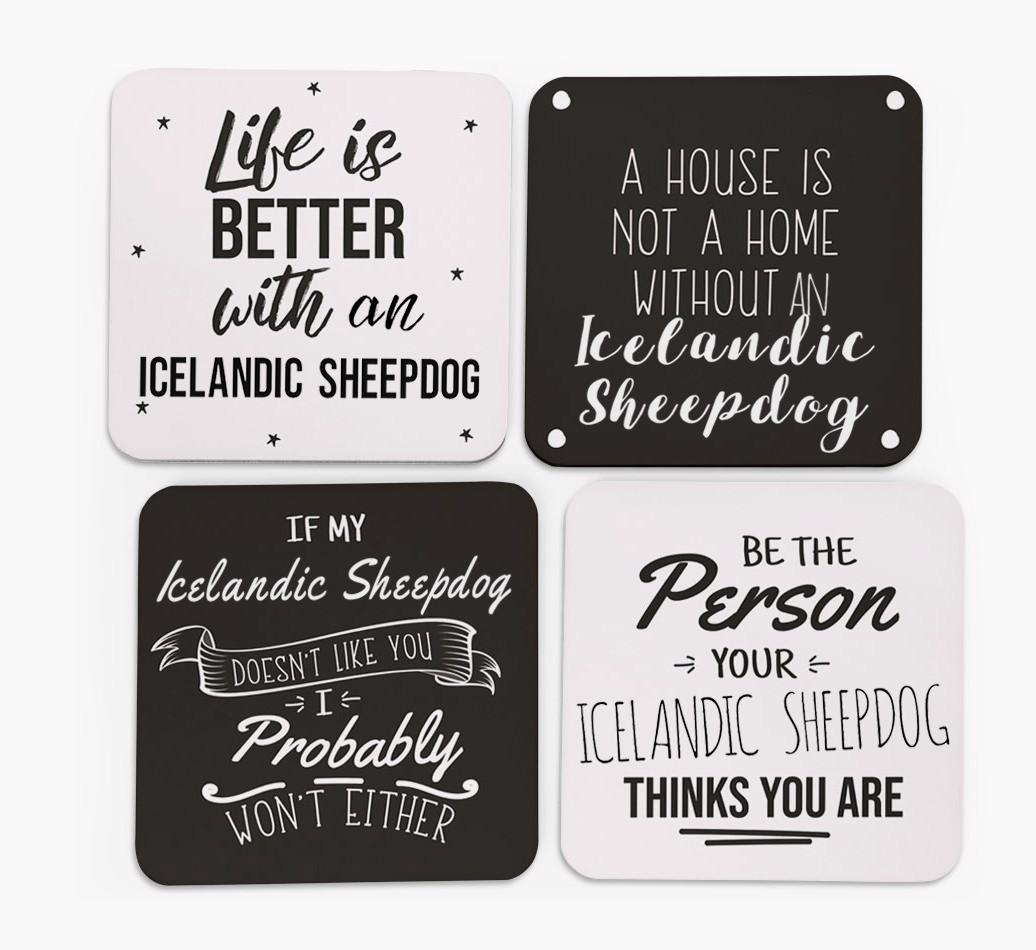 {breedFullName} Quote Coasters - Set of 4