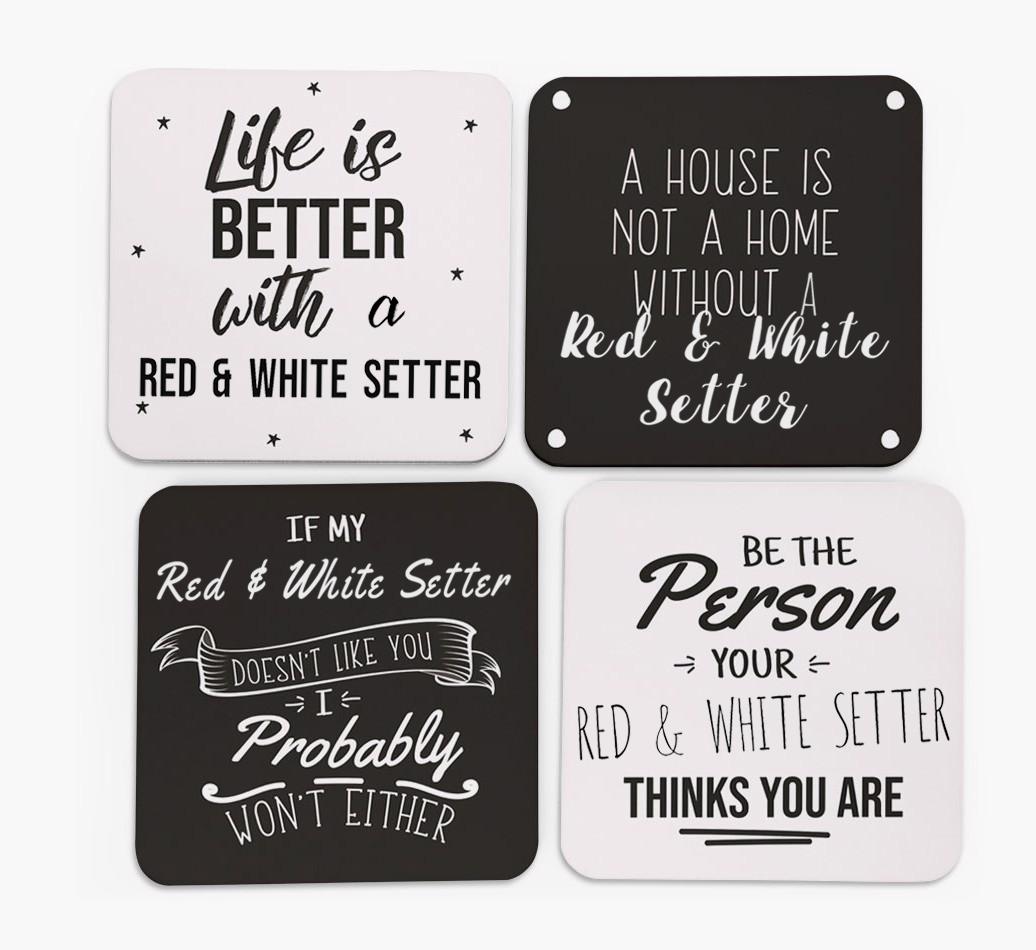 {breedFullName} Quote Coasters - Set of 4