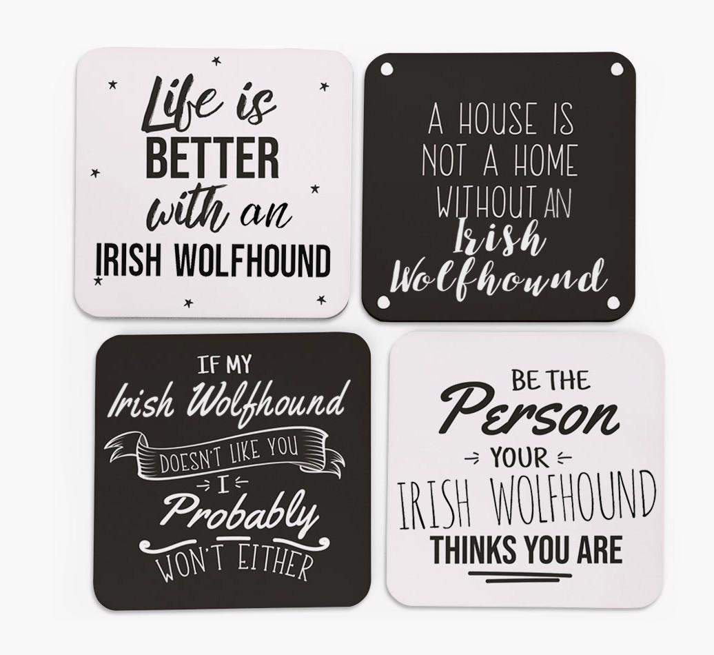 {breedFullName} Quote Coasters - Set of 4