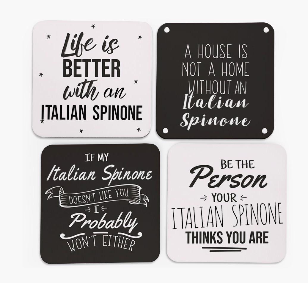 {breedFullName} Quote Coasters - Set of 4