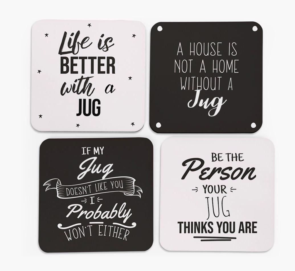 {breedFullName} Quote Coasters - Set of 4