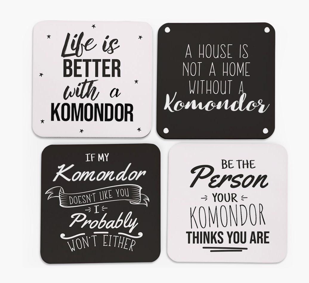 {breedFullName} Quote Coasters - Set of 4