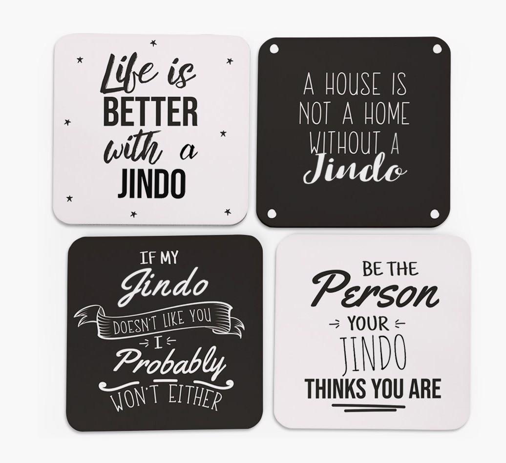 {breedFullName} Quote Coasters - Set of 4