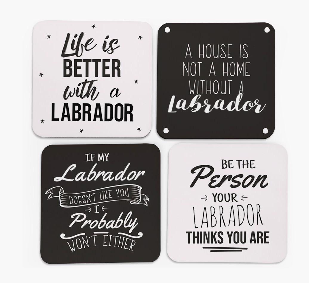 {breedFullName} Quote Coasters - Set of 4