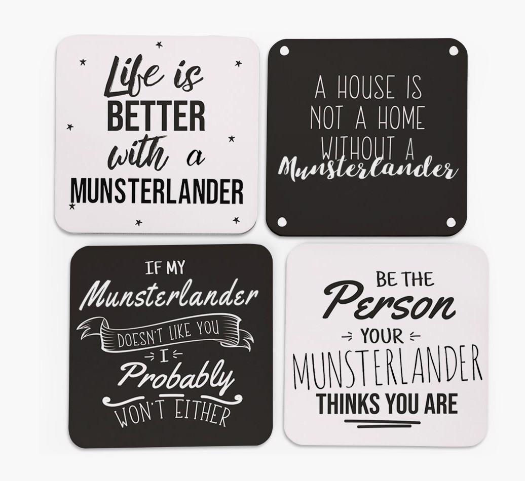 {breedFullName} Quote Coasters - Set of 4