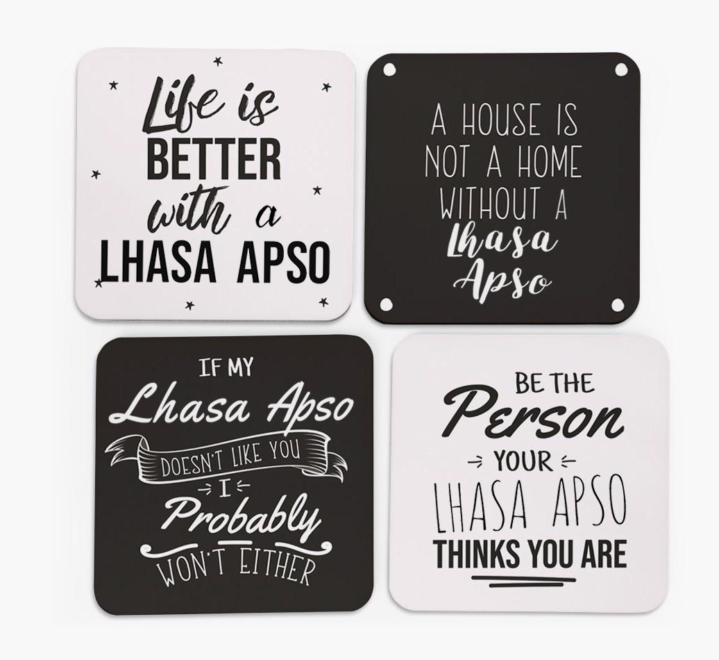 {breedFullName} Quote Coasters - Set of 4