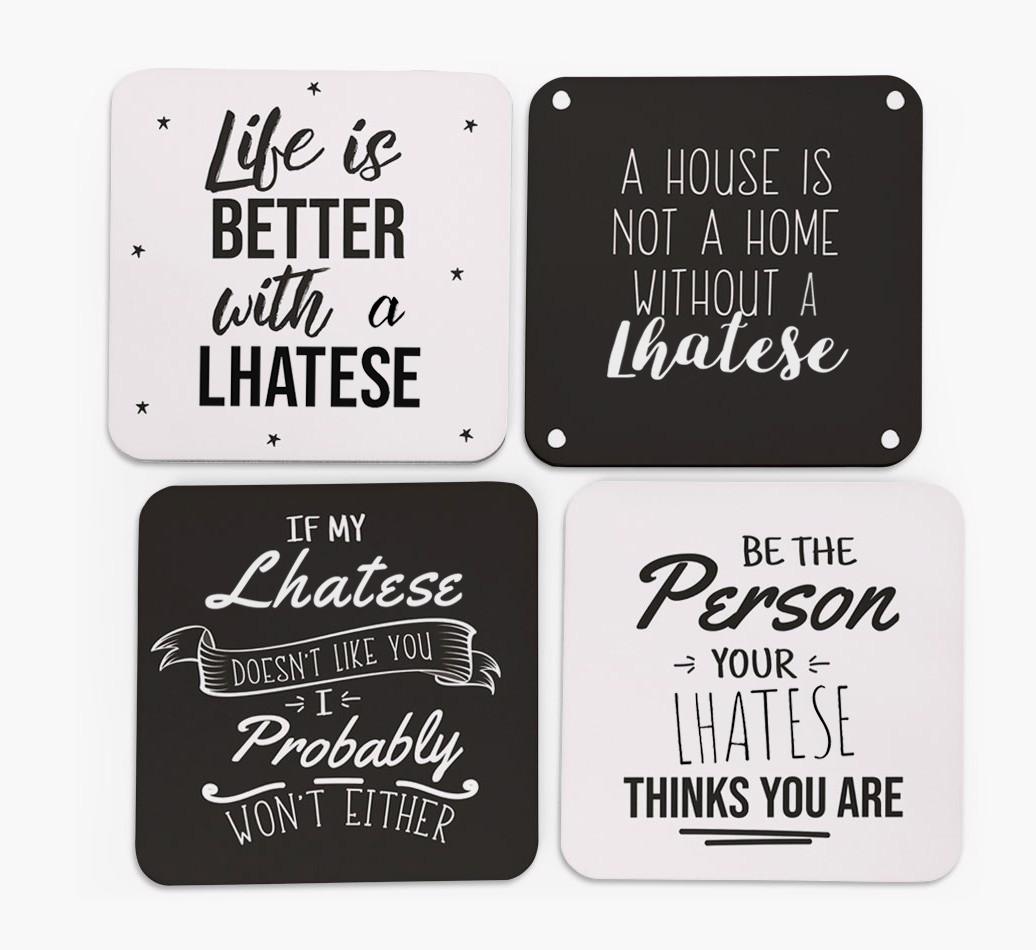 {breedFullName} Quote Coasters - Set of 4