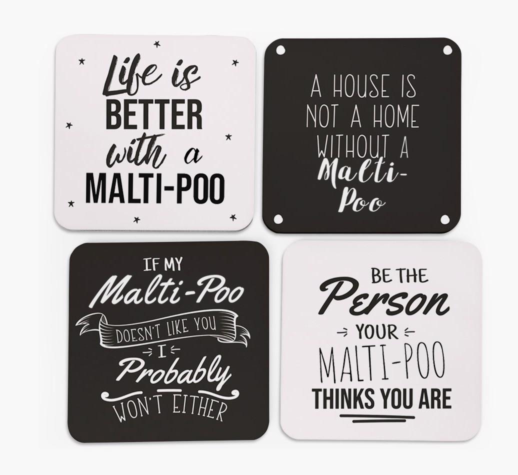 {breedFullName} Quote Coasters - Set of 4