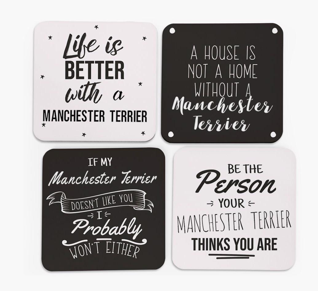 {breedFullName} Quote Coasters - Set of 4