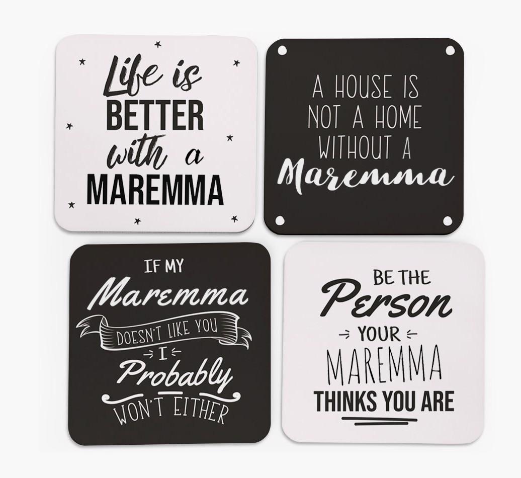 {breedFullName} Quote Coasters - Set of 4