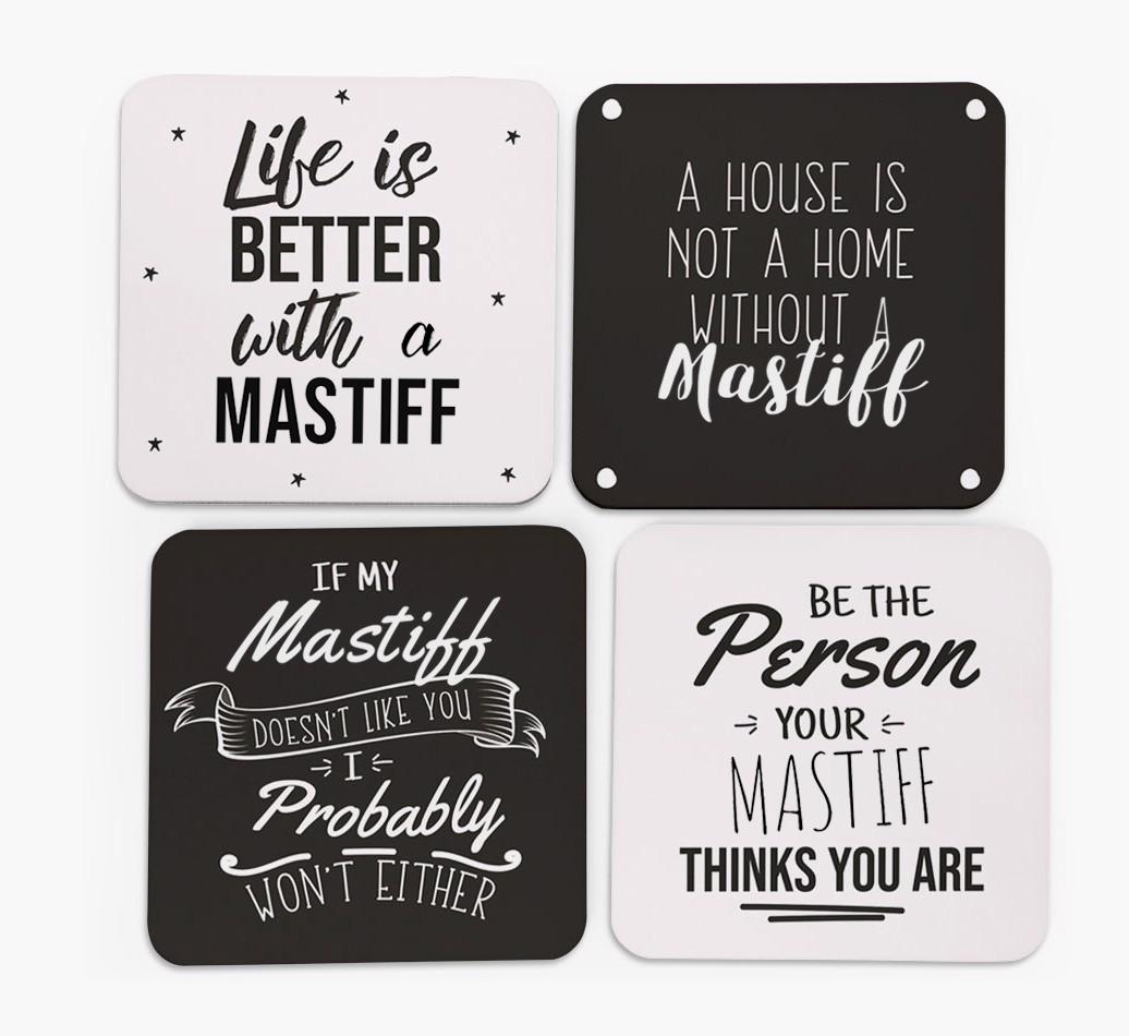 {breedFullName} Quote Coasters - Set of 4