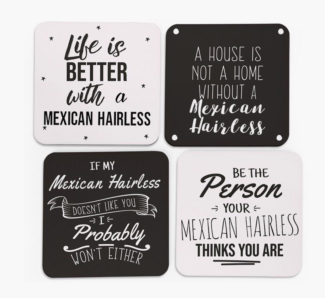 {breedFullName} Quote Coasters - Set of 4