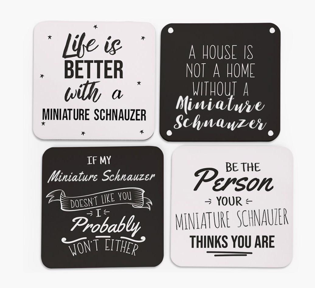 {breedFullName} Quote Coasters - Set of 4