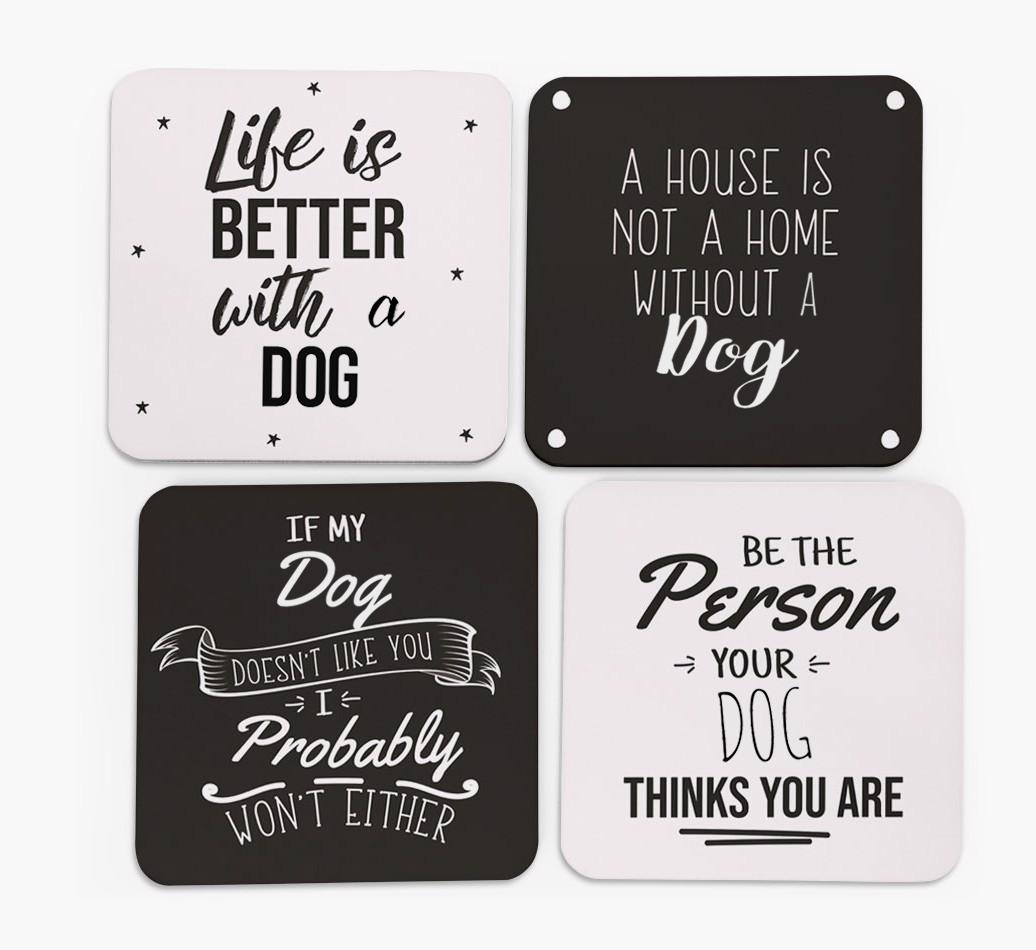 {breedFullName} Quote Coasters - Set of 4
