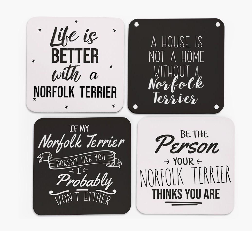 {breedFullName} Quote Coasters - Set of 4