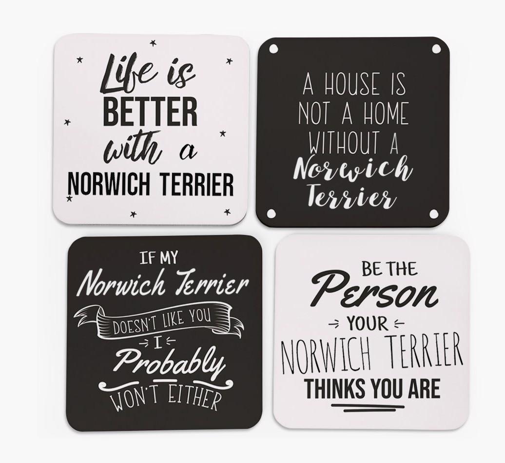 {breedFullName} Quote Coasters - Set of 4