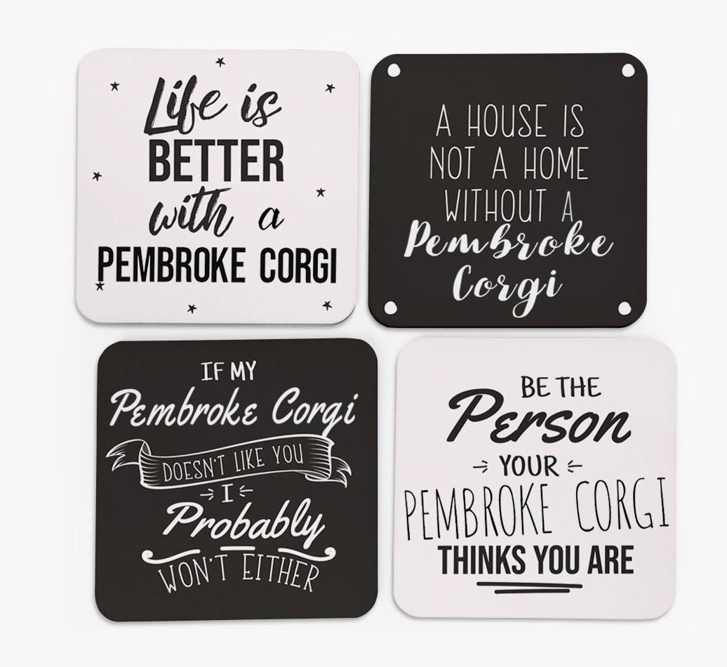 {breedFullName} Quote Coasters - Set of 4