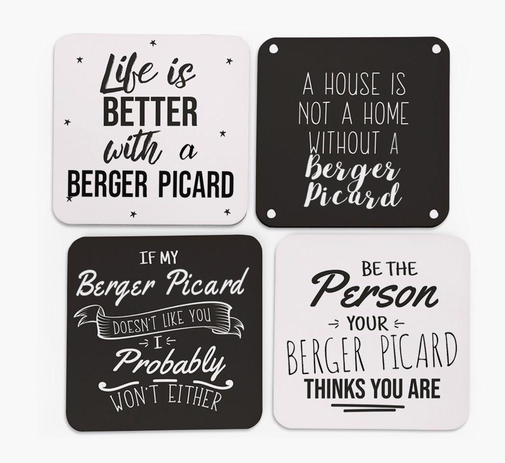 {breedFullName} Quote Coasters - Set of 4