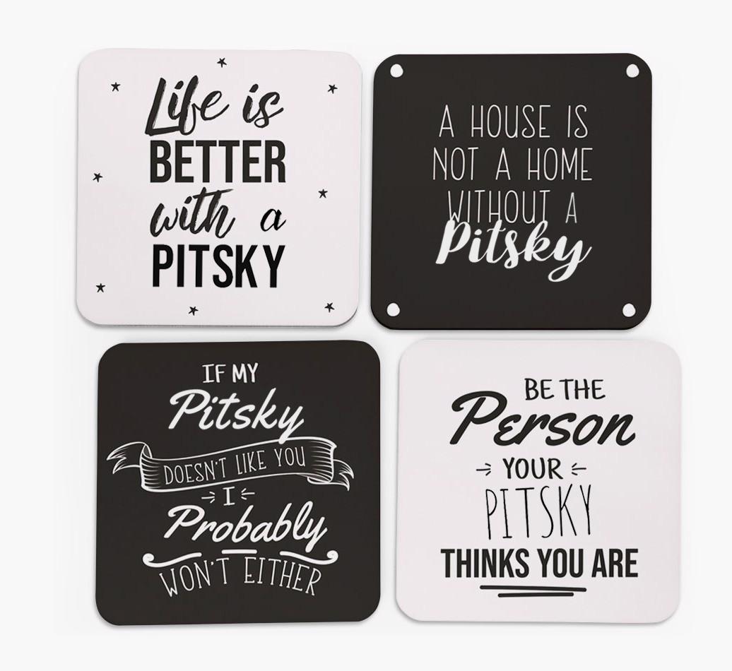{breedFullName} Quote Coasters - Set of 4