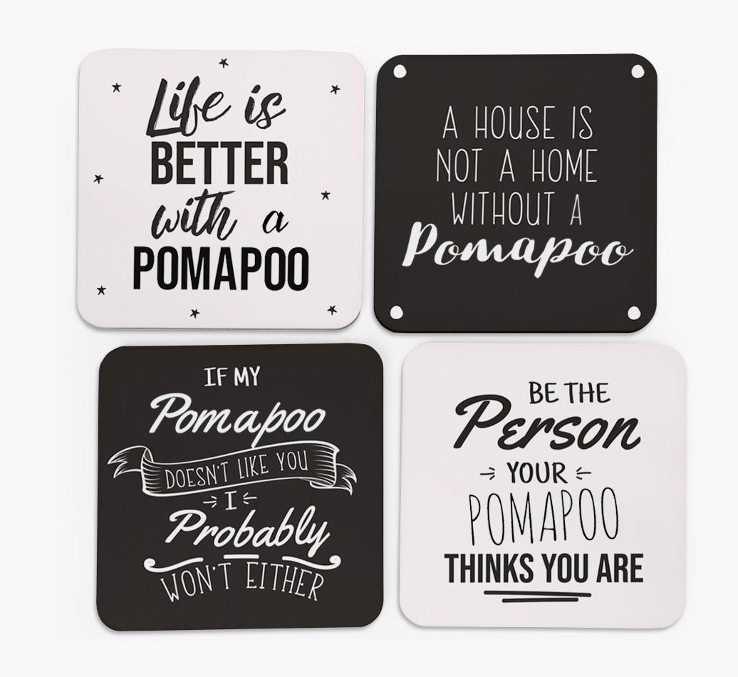 {breedFullName} Quote Coasters - Set of 4