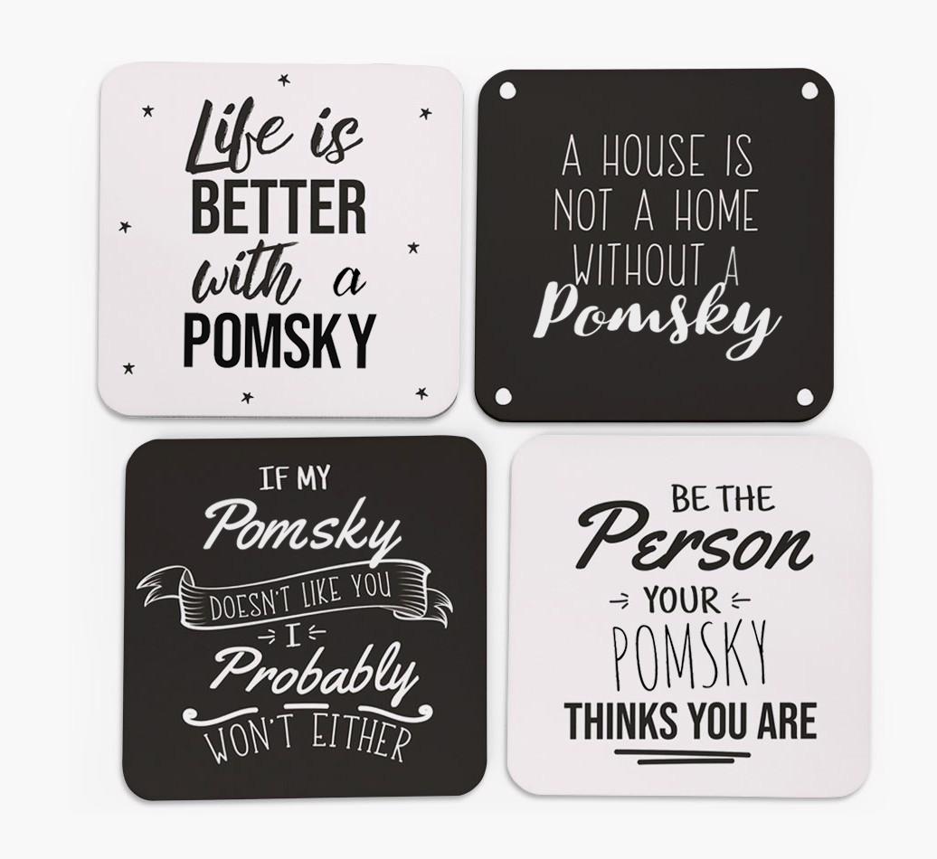 {breedFullName} Quote Coasters - Set of 4