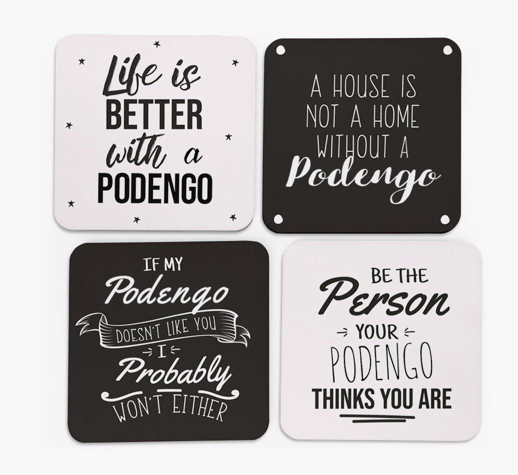{breedFullName} Quote Coasters - Set of 4