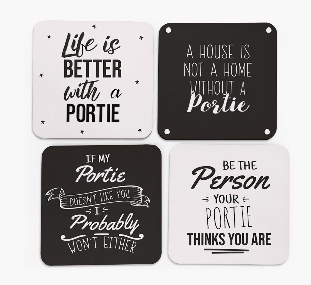 {breedFullName} Quote Coasters - Set of 4