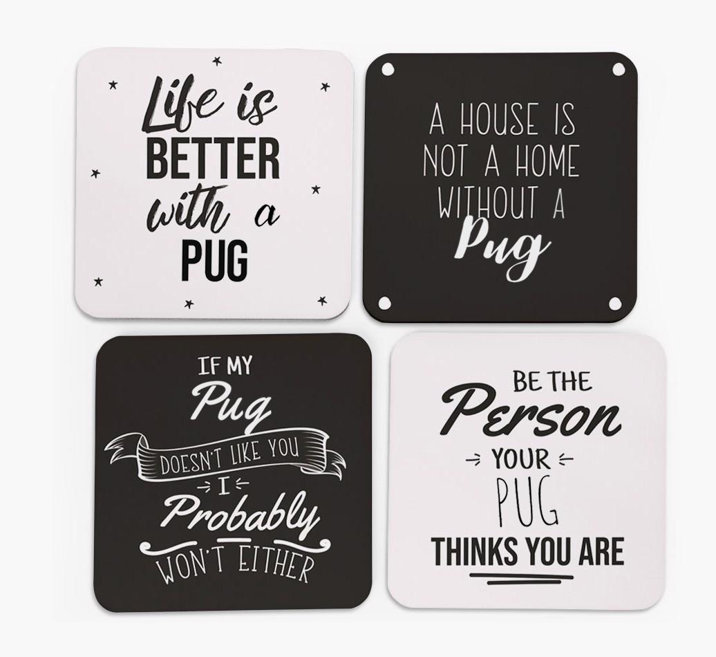 {breedFullName} Quote Coasters - Set of 4