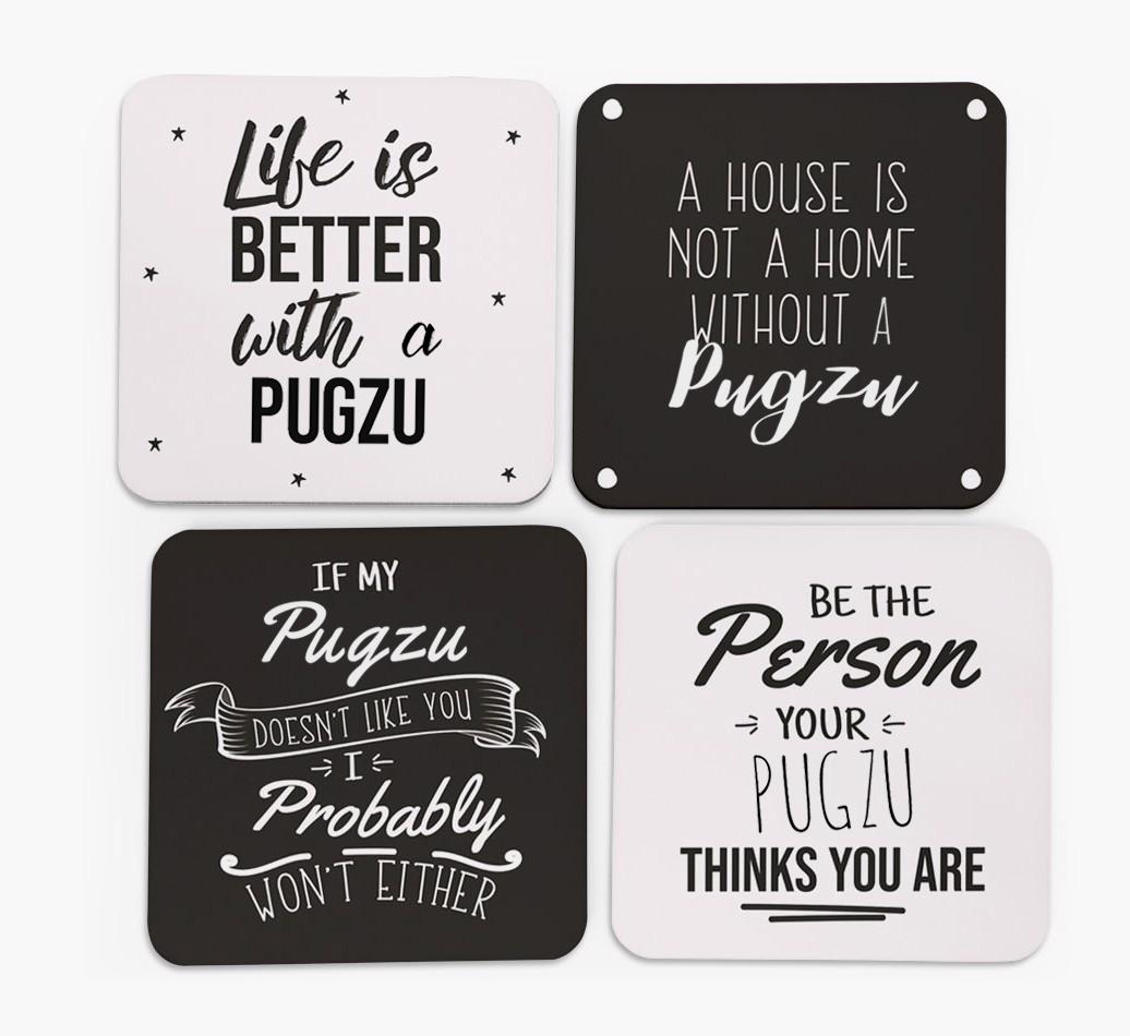 {breedFullName} Quote Coasters - Set of 4