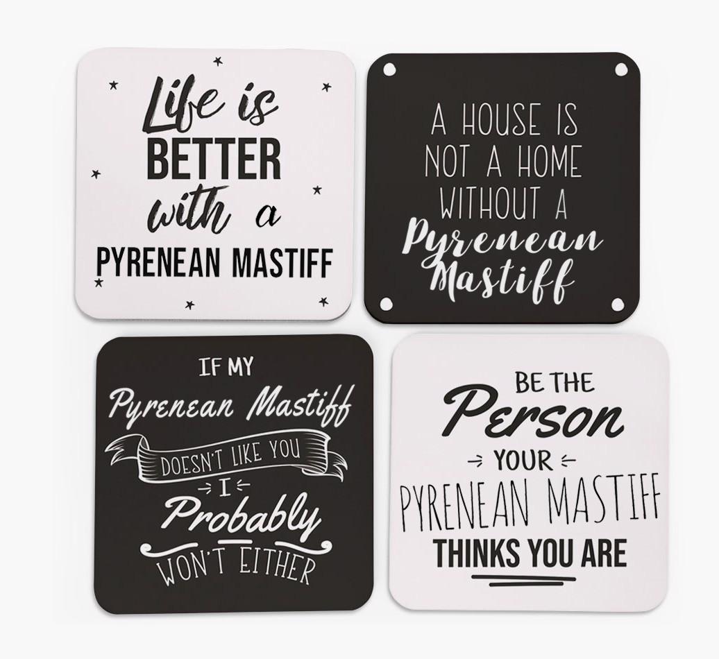 {breedFullName} Quote Coasters - Set of 4