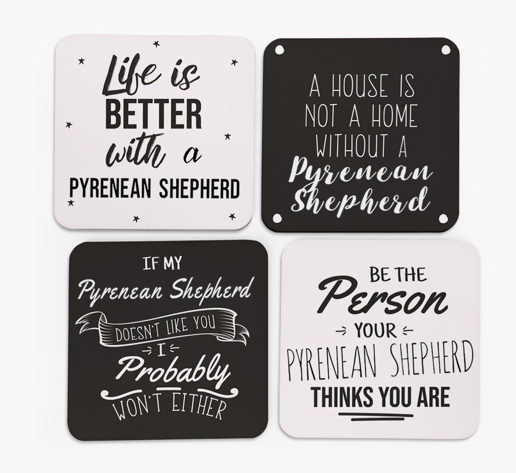 {breedFullName} Quote Coasters - Set of 4