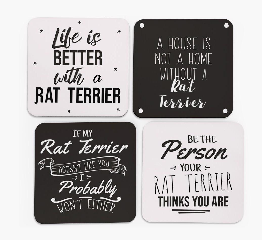 {breedFullName} Quote Coasters - Set of 4