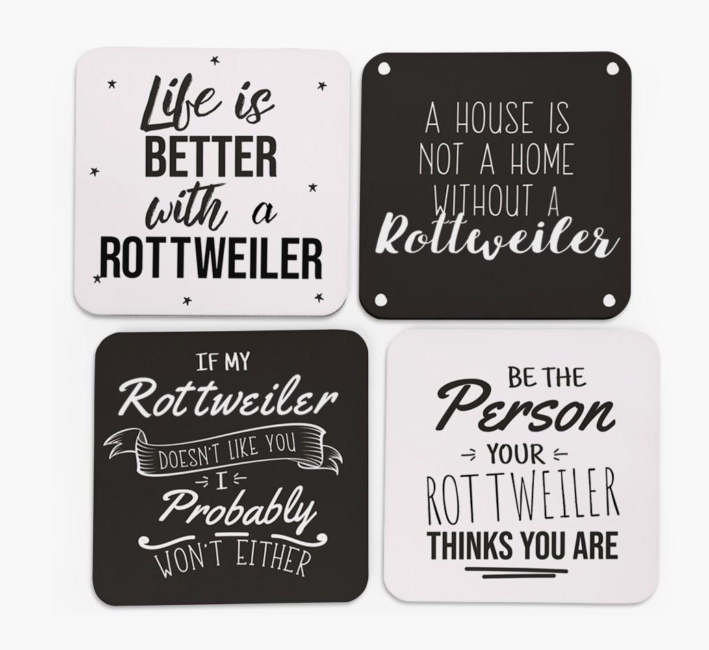 {breedFullName} Quote Coasters - Set of 4