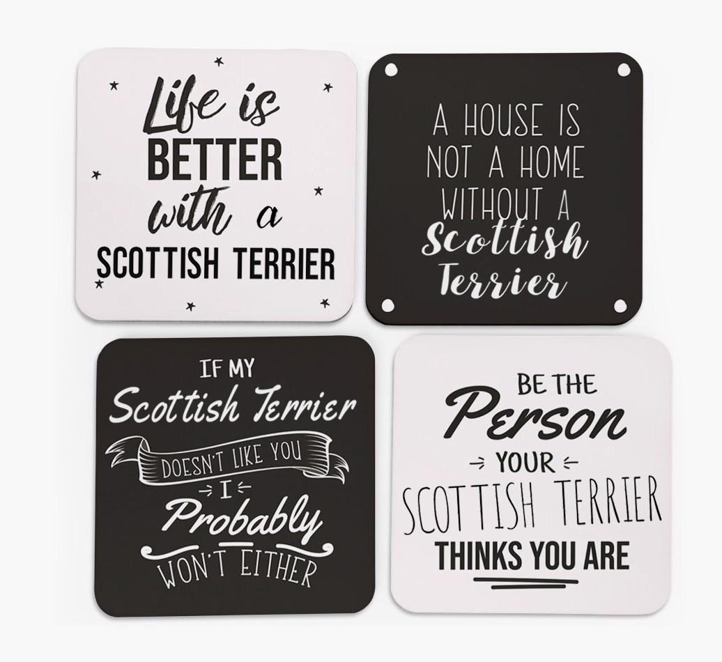 {breedFullName} Quote Coasters - Set of 4