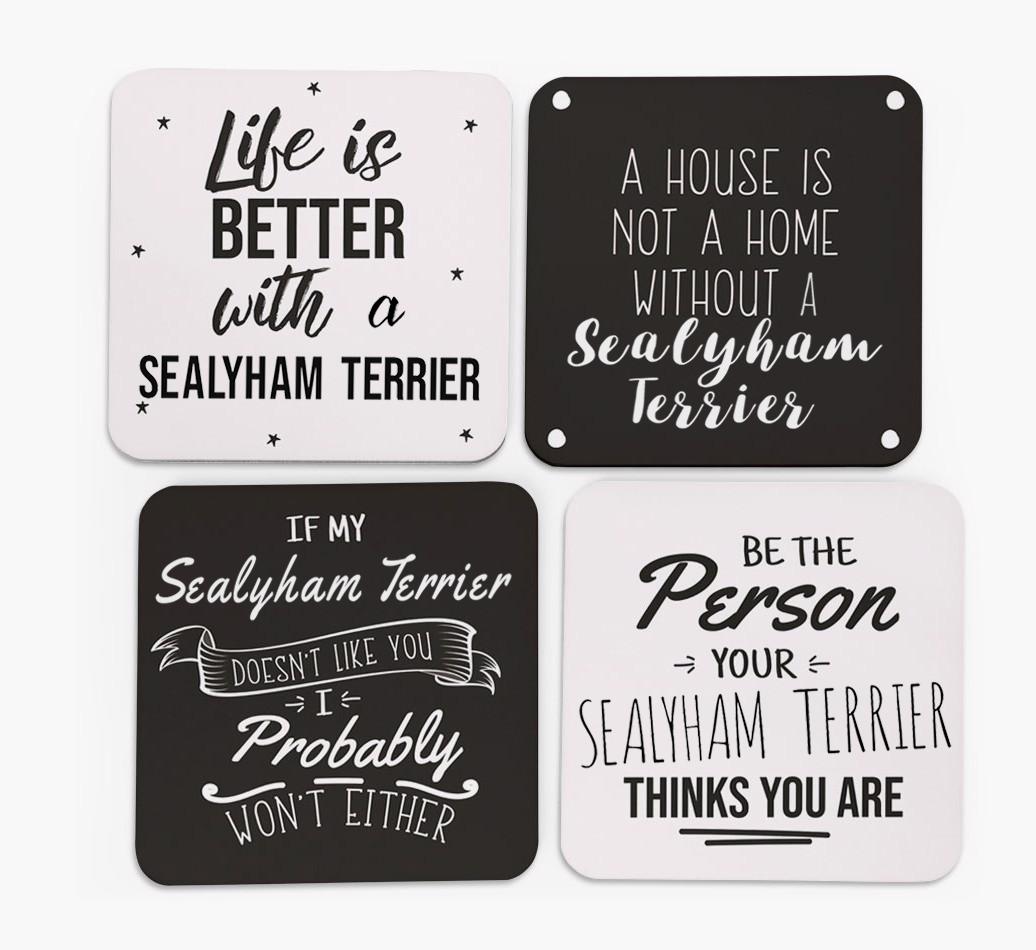 {breedFullName} Quote Coasters - Set of 4