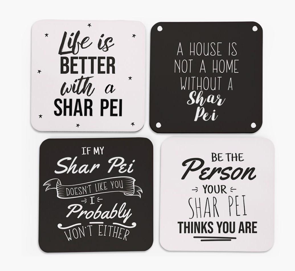 {breedFullName} Quote Coasters - Set of 4