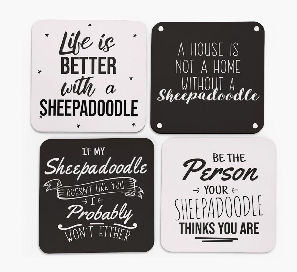{breedFullName} Quote Coasters - Set of 4
