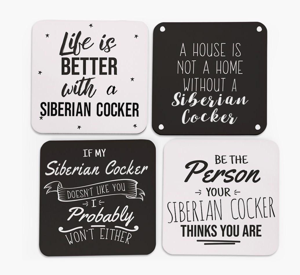 {breedFullName} Quote Coasters - Set of 4
