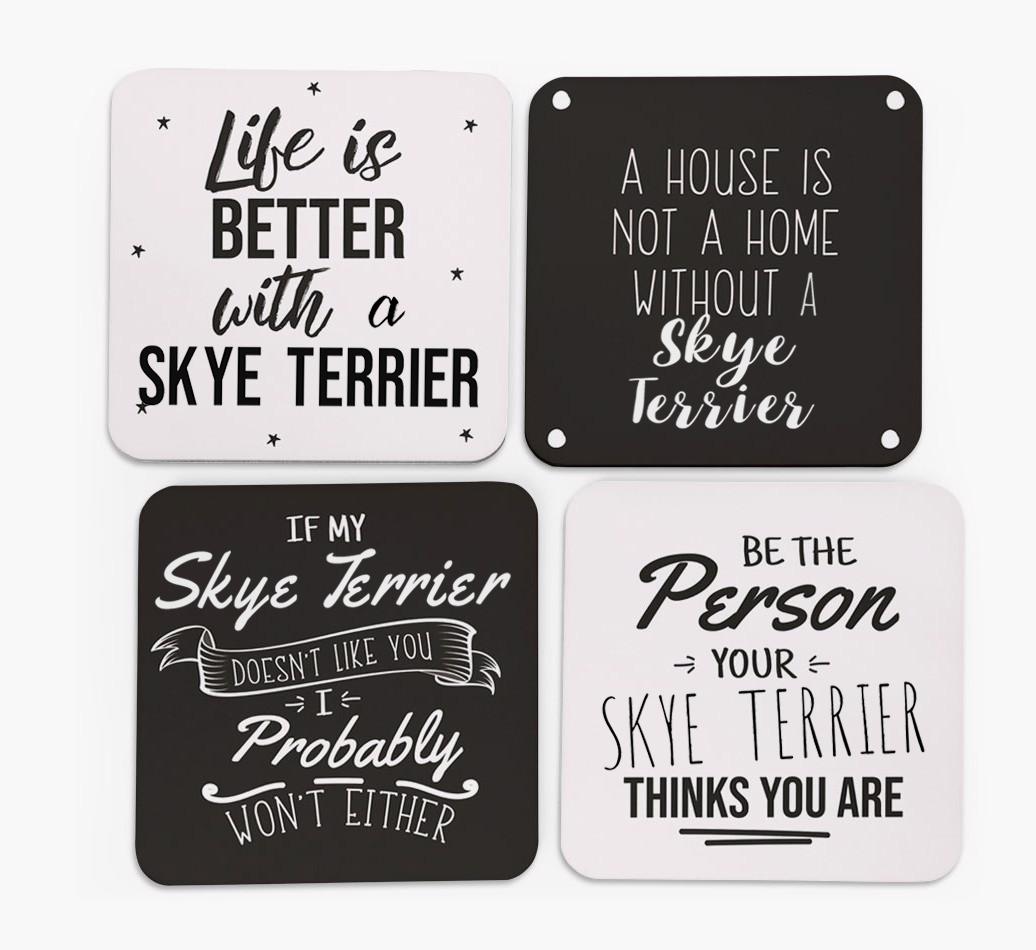 {breedFullName} Quote Coasters - Set of 4