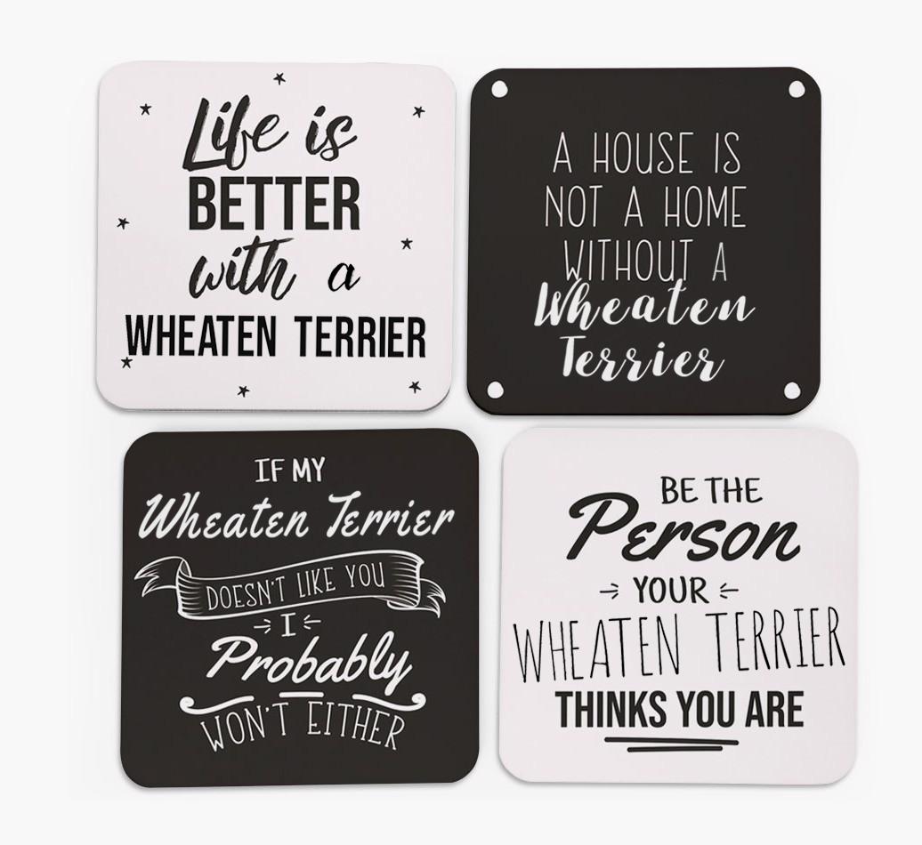 {breedFullName} Quote Coasters - Set of 4