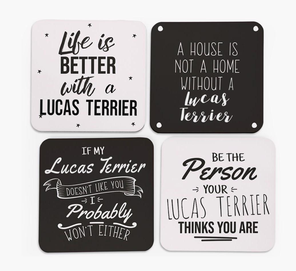 {breedFullName} Quote Coasters - Set of 4