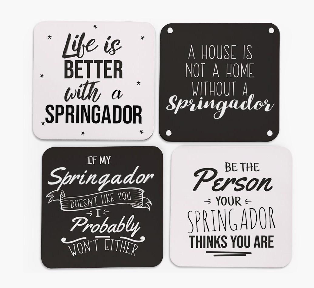 {breedFullName} Quote Coasters - Set of 4