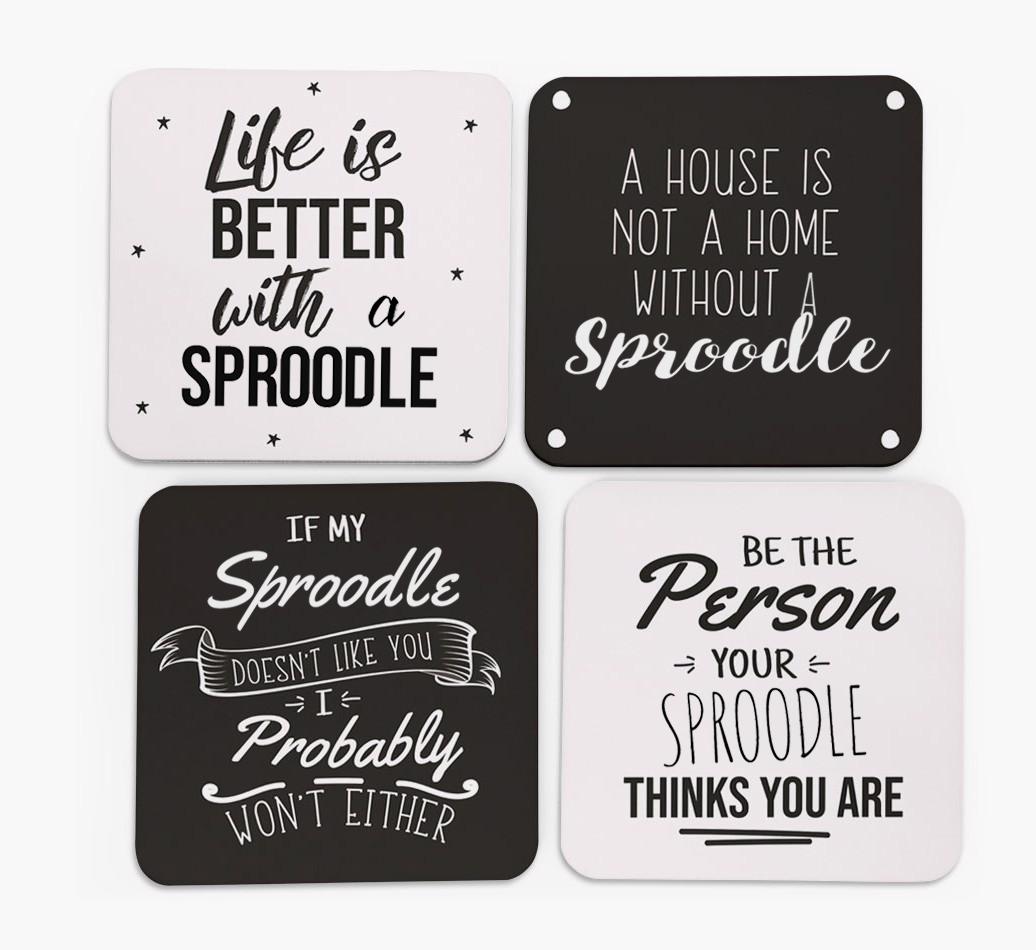 {breedFullName} Quote Coasters - Set of 4