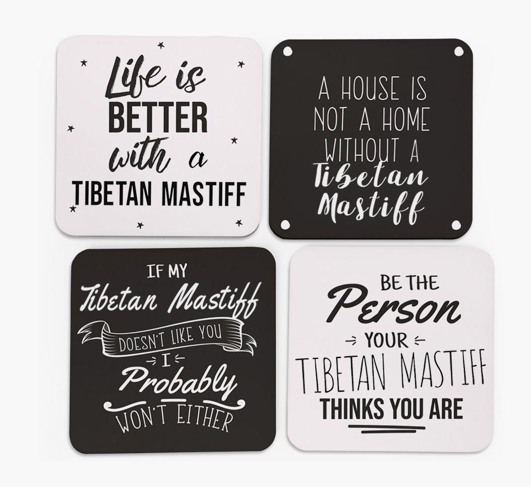 {breedFullName} Quote Coasters - Set of 4