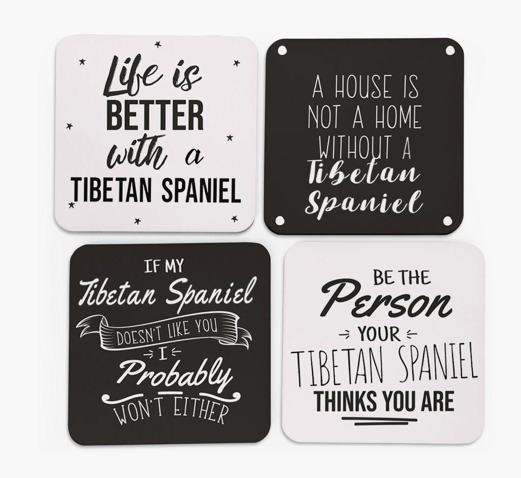 {breedFullName} Quote Coasters - Set of 4