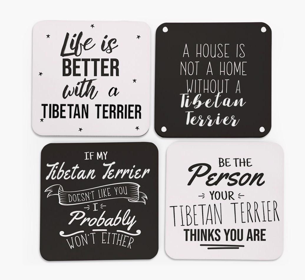 {breedFullName} Quote Coasters - Set of 4