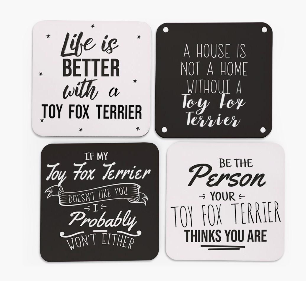 {breedFullName} Quote Coasters - Set of 4