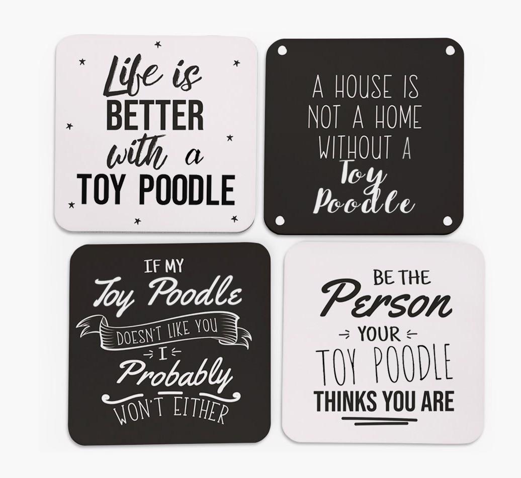 {breedFullName} Quote Coasters - Set of 4