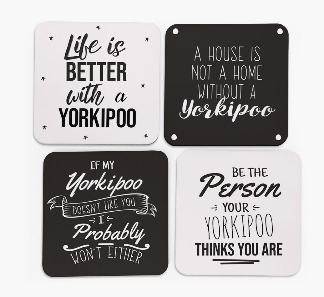 {breedFullName} Quote Coasters - Set of 4